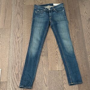 rag & bone Women's Dark Blue Skinny Jeans